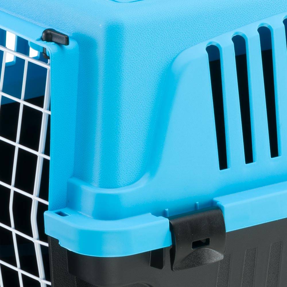 Ferplast - Ferplast Caisse de Transport Chat, Cage de Transport pour Chiens Petits et Chats jusqu'à 8 Kg, Porte en Fer Plastifié, Fentes d'aération, 37 x 58 x h - Image 5