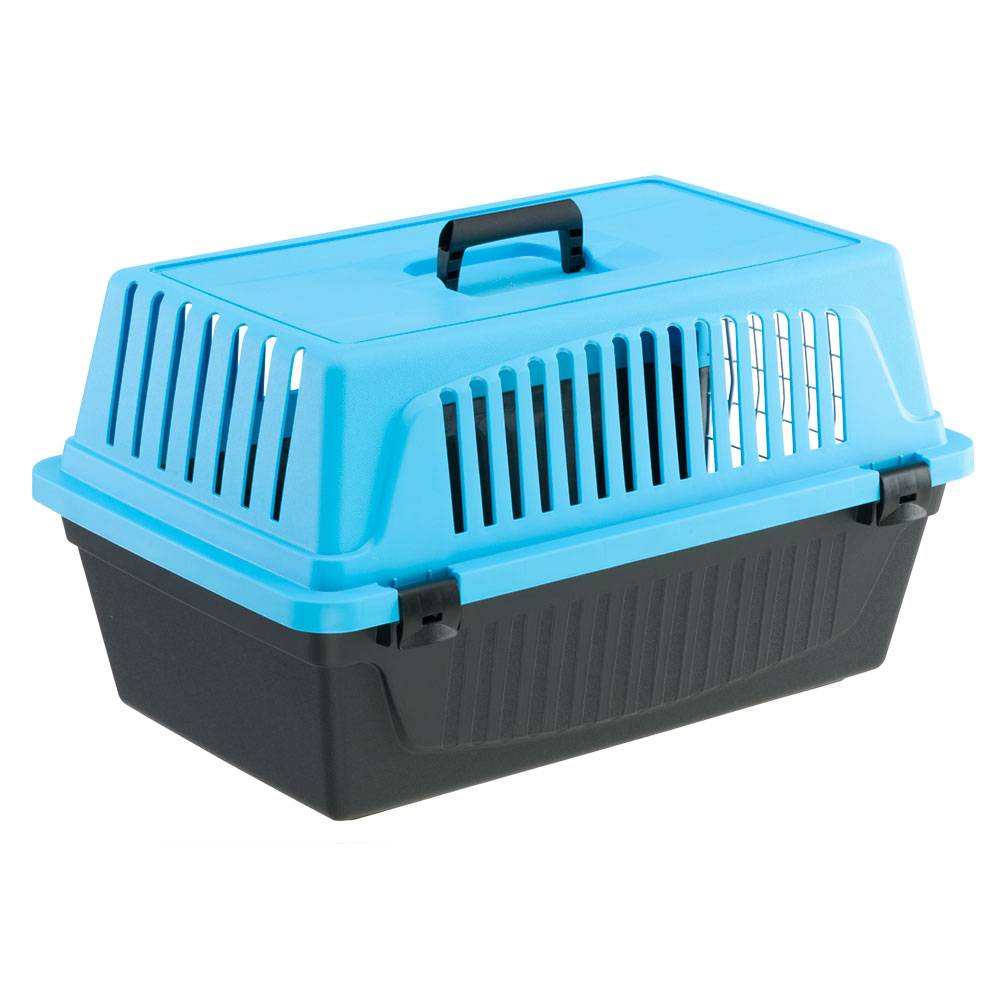 Ferplast - Ferplast Caisse de Transport Chat, Cage de Transport pour Chiens Petits et Chats jusqu'à 8 Kg, Porte en Fer Plastifié, Fentes d'aération, 37 x 58 x h - Image 7