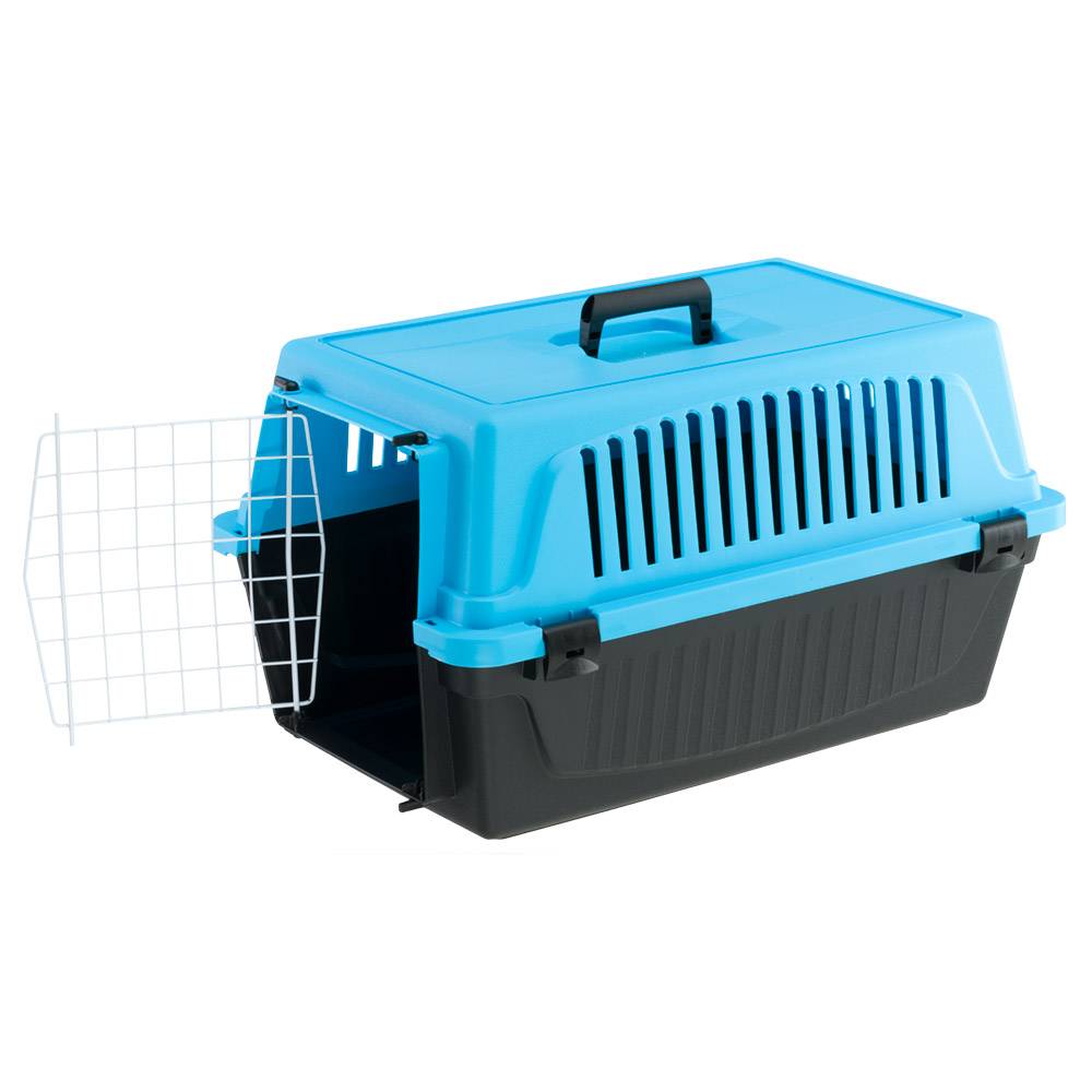 Ferplast - Ferplast Caisse de Transport Chat, Cage de Transport pour Chiens Petits et Chats jusqu'à 8 Kg, Porte en Fer Plastifié, Fentes d'aération, 37 x 58 x h - Image 4