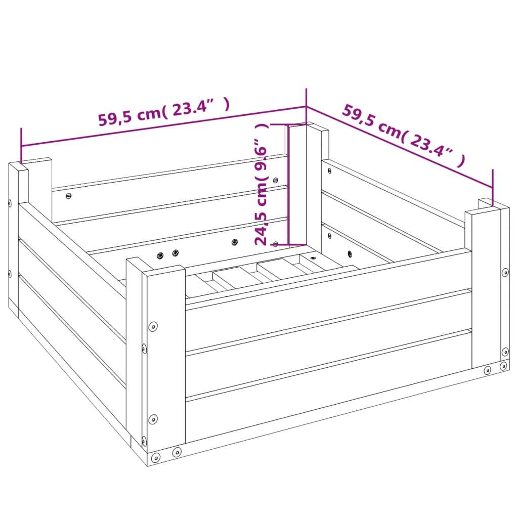 Prolenta Premium - Parasol bois blanc 63,5 x 63,5 x 26 cm - Prolenta premium p358.8 - Image 10