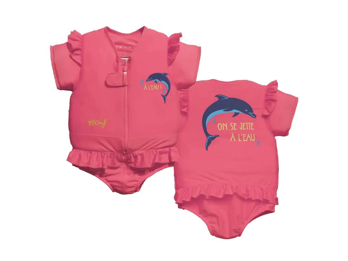 Plouf - Maillot de bain flottant fille Dauphin Taille 2 - Plouf - Image 1