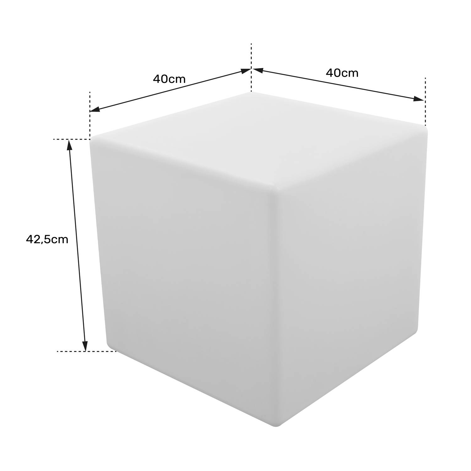 Cube lumineux LED 40cm multicolore NAOS - HAPPY GARDEN - Image 8