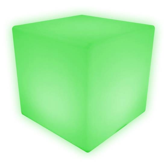 Cube lumineux LED 40cm multicolore NAOS - HAPPY GARDEN - Image 5