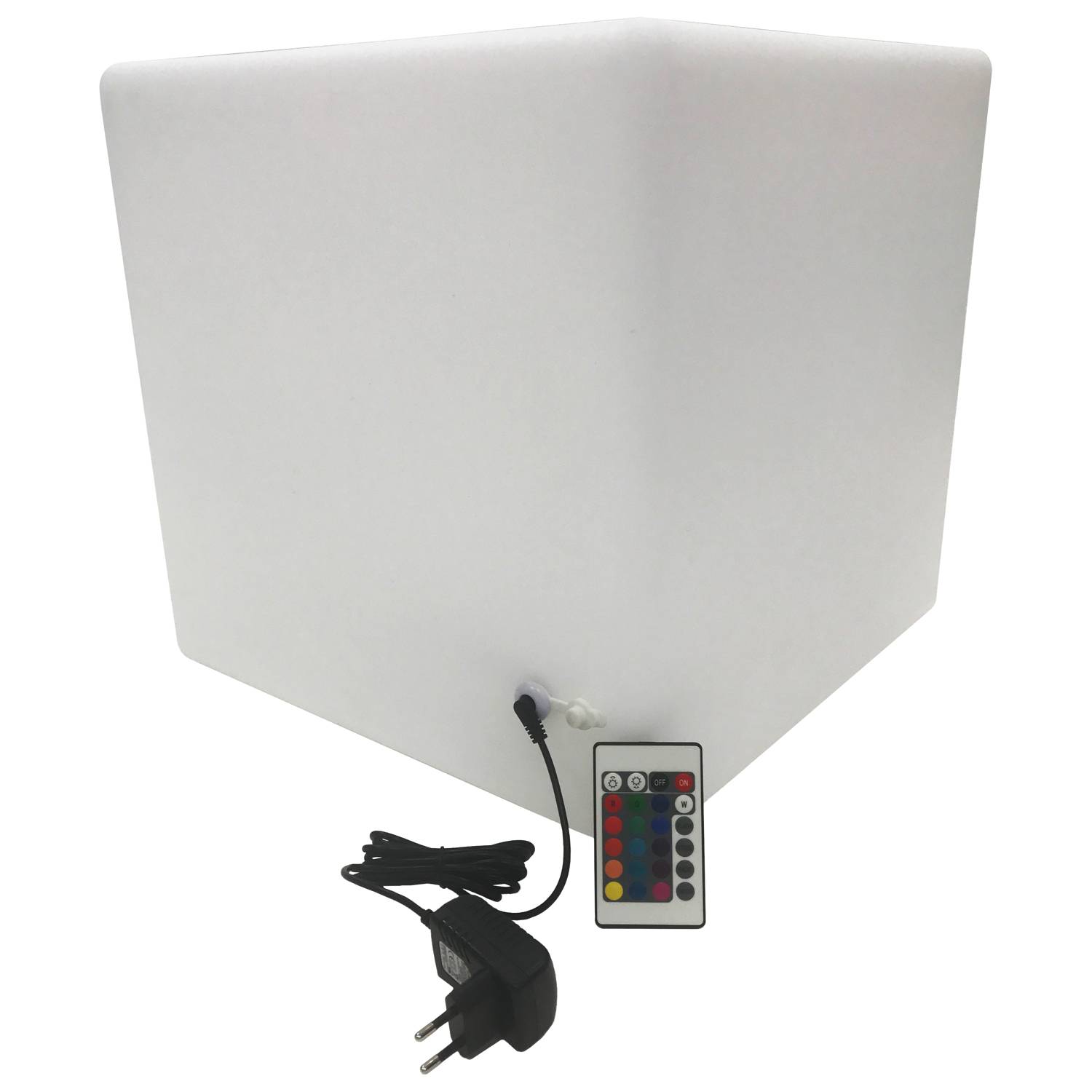 Cube lumineux LED 40cm multicolore NAOS - HAPPY GARDEN - Image 7