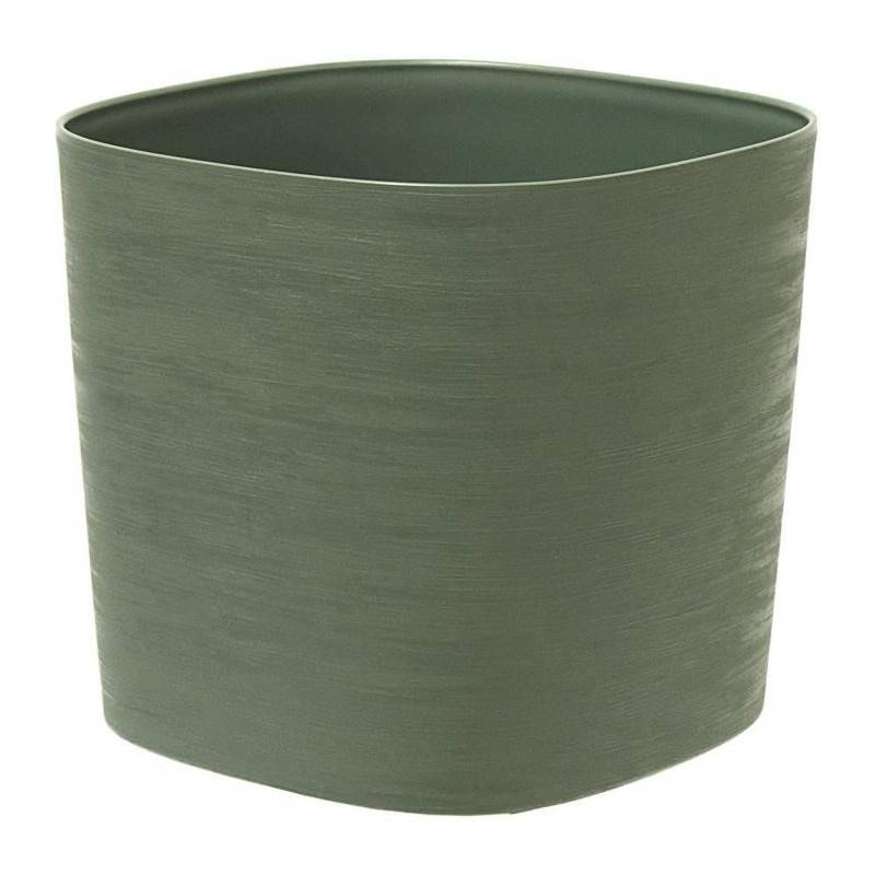 Garden ID - Pot Avec Réserve D'eau - Garden Id Respect - Vert De Gris 25 X 25 Cm - 100% Déchets Ménagers - 100% Recyclable - Surface Stru - Image 1