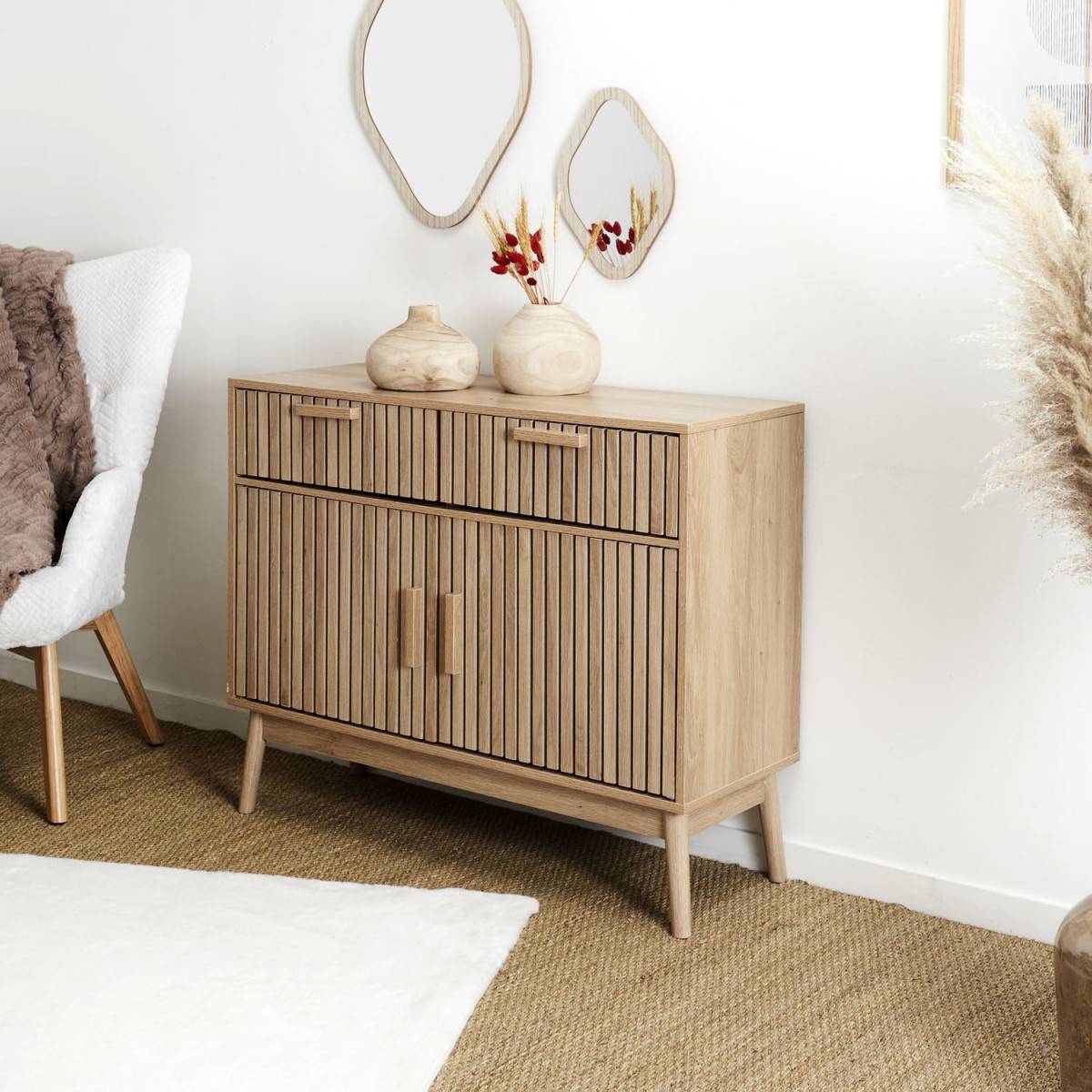 The Home Deco Factory - Buffet en bois 2 portes Klaus - Image 7
