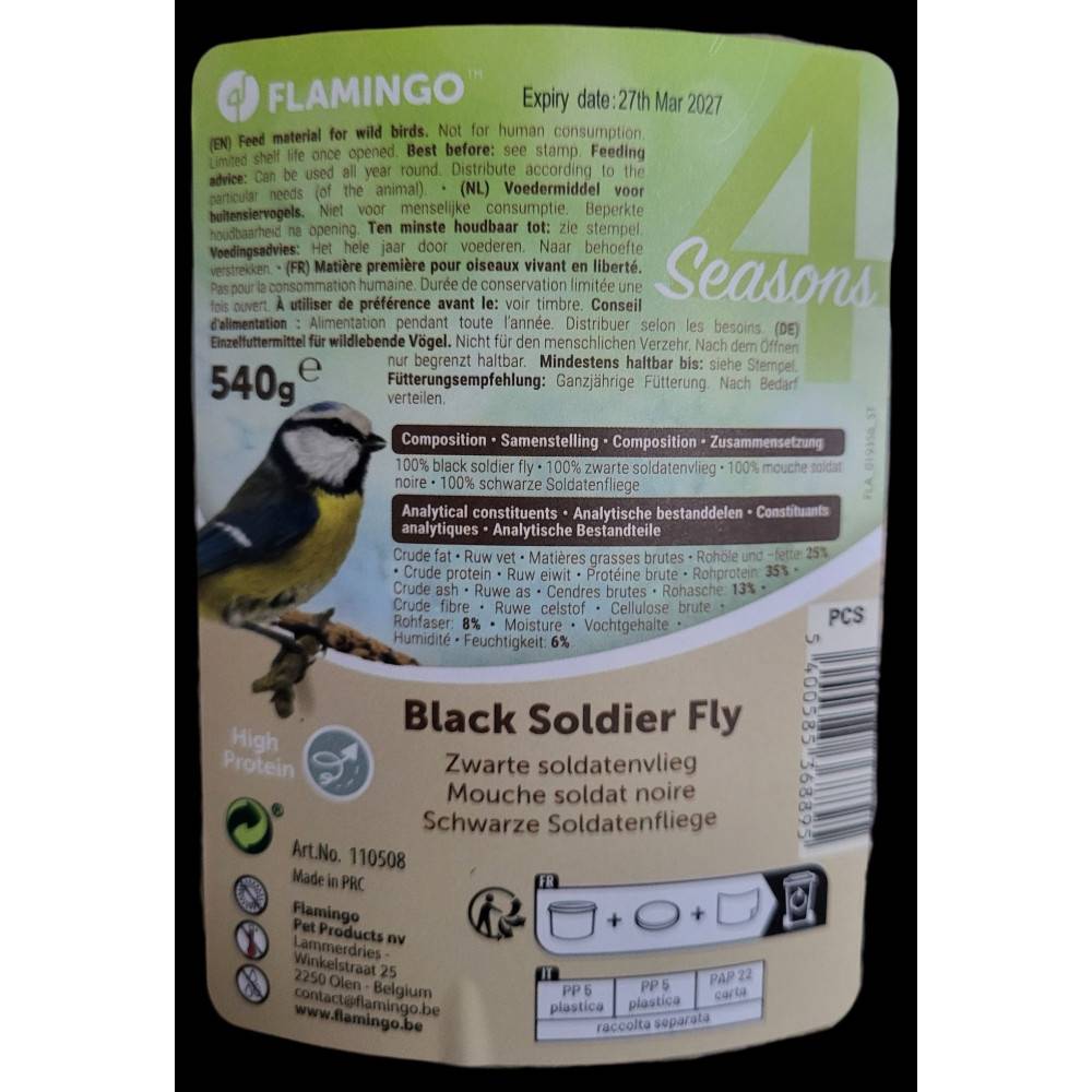Larves séchées 540 g Oiseaux vivant à l'extérieur - Image 3