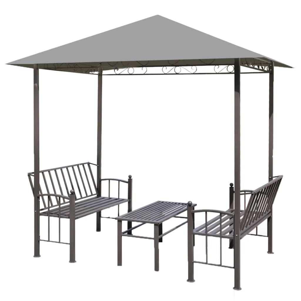 Vidaxl - Chapiteau de jardin avec table et bancs 2,5x1,5x2,4m Anthracite vidaXL 44755 - Image 2