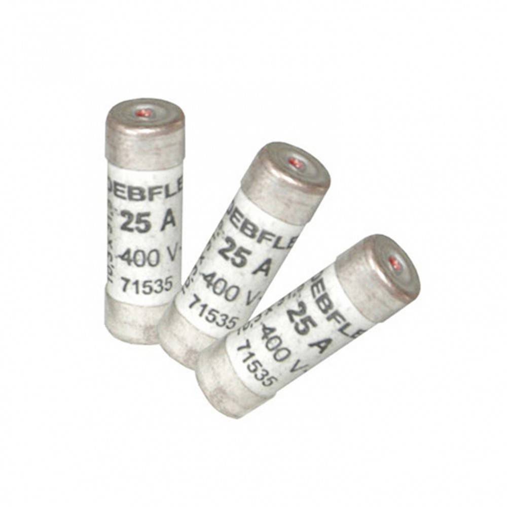 Lot de 3 fusibles céramique 25 A, 10.3 x 31.5 mm