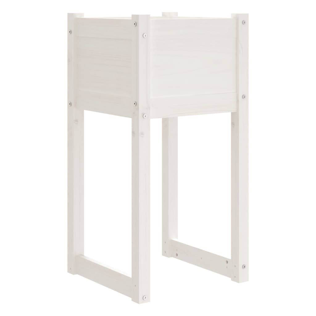 Vidaxl - Jardinières 2 pcs Blanc 40x40x81 cm Bois massif de pin vidaXL 822125 - Image 5