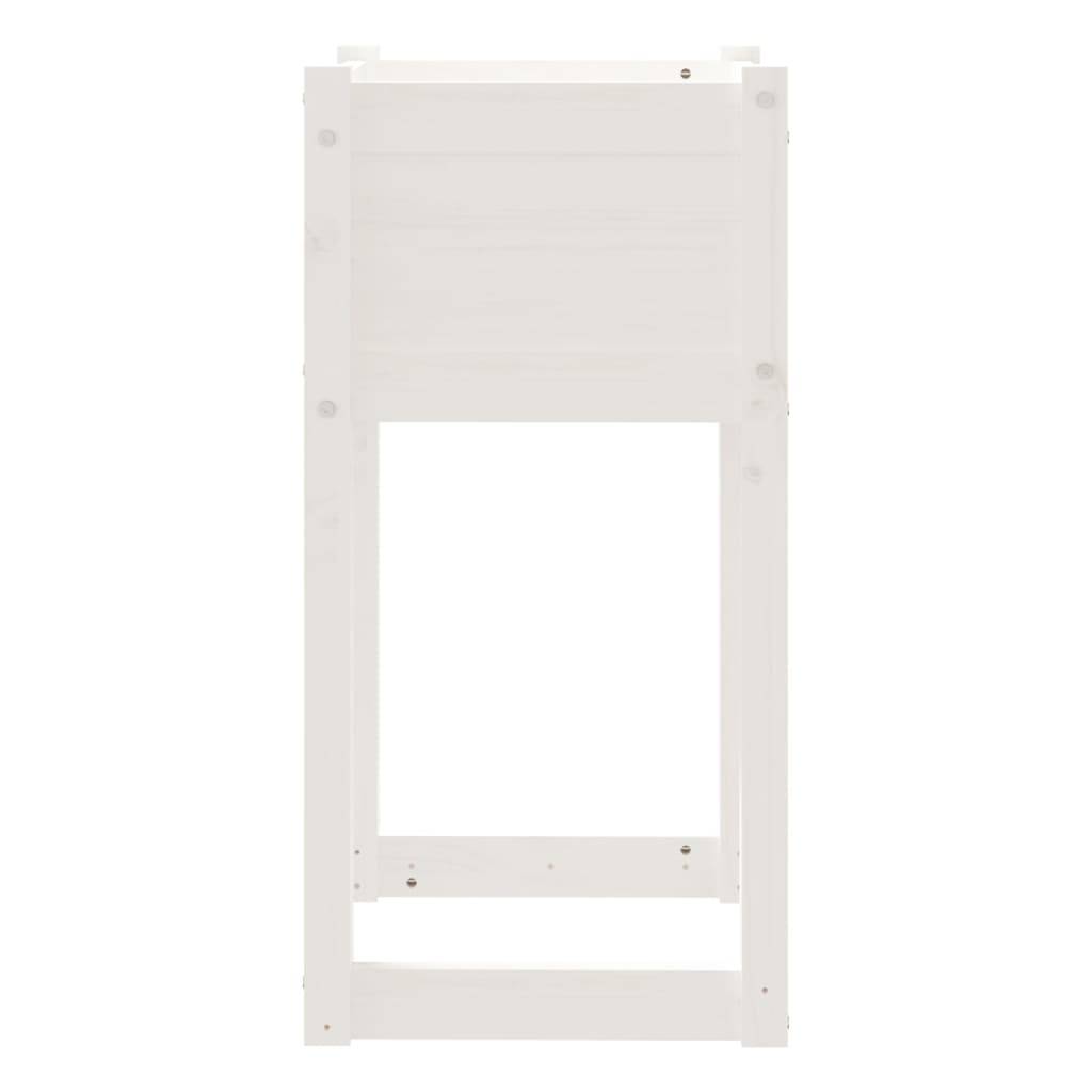 Vidaxl - Jardinières 2 pcs Blanc 40x40x81 cm Bois massif de pin vidaXL 822125 - Image 7
