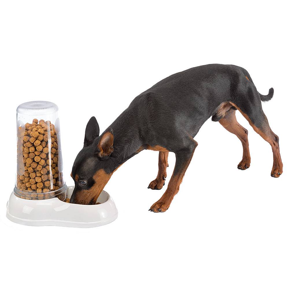 Ferplast - Ferplast Distributeur de nourriture ou d'eau pour chiens et chats AZIMUT 1500, Distributeur de nourriture sèche 1,5 litre, fond antidérapant, 16,5 x - Image 5