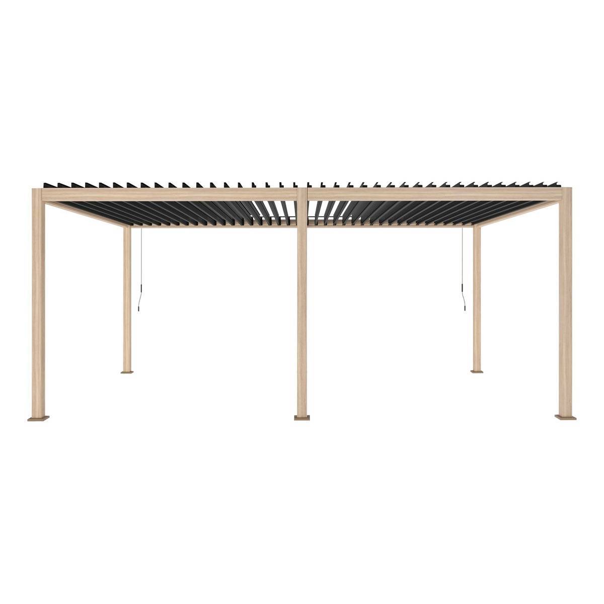 Hesperide - Pergola bioclimatique autoportante Evora 6x3m miel - Hespéride - Image 2