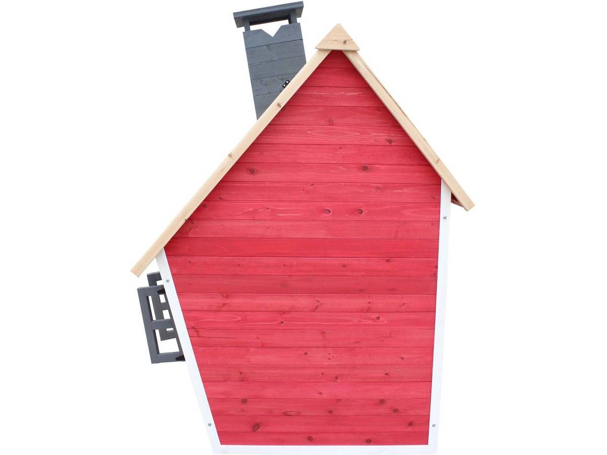 Maisonnette "lilou" - 119.5 X 156 X 102 Cm - Rouge/gris -habitat Et Jardin - Image 3