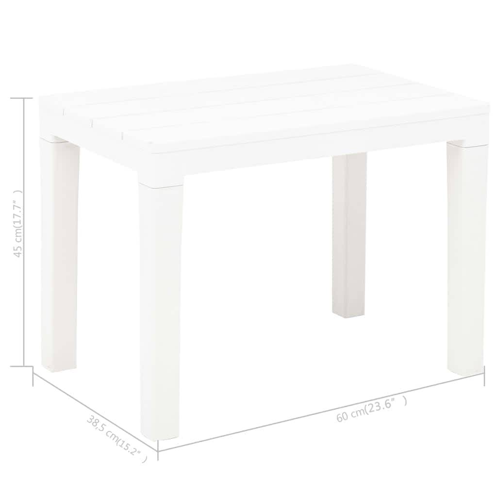 Vidaxl - Bancs de jardin lot de 2 Blanc Plastique vidaXL 48780 - Image 3