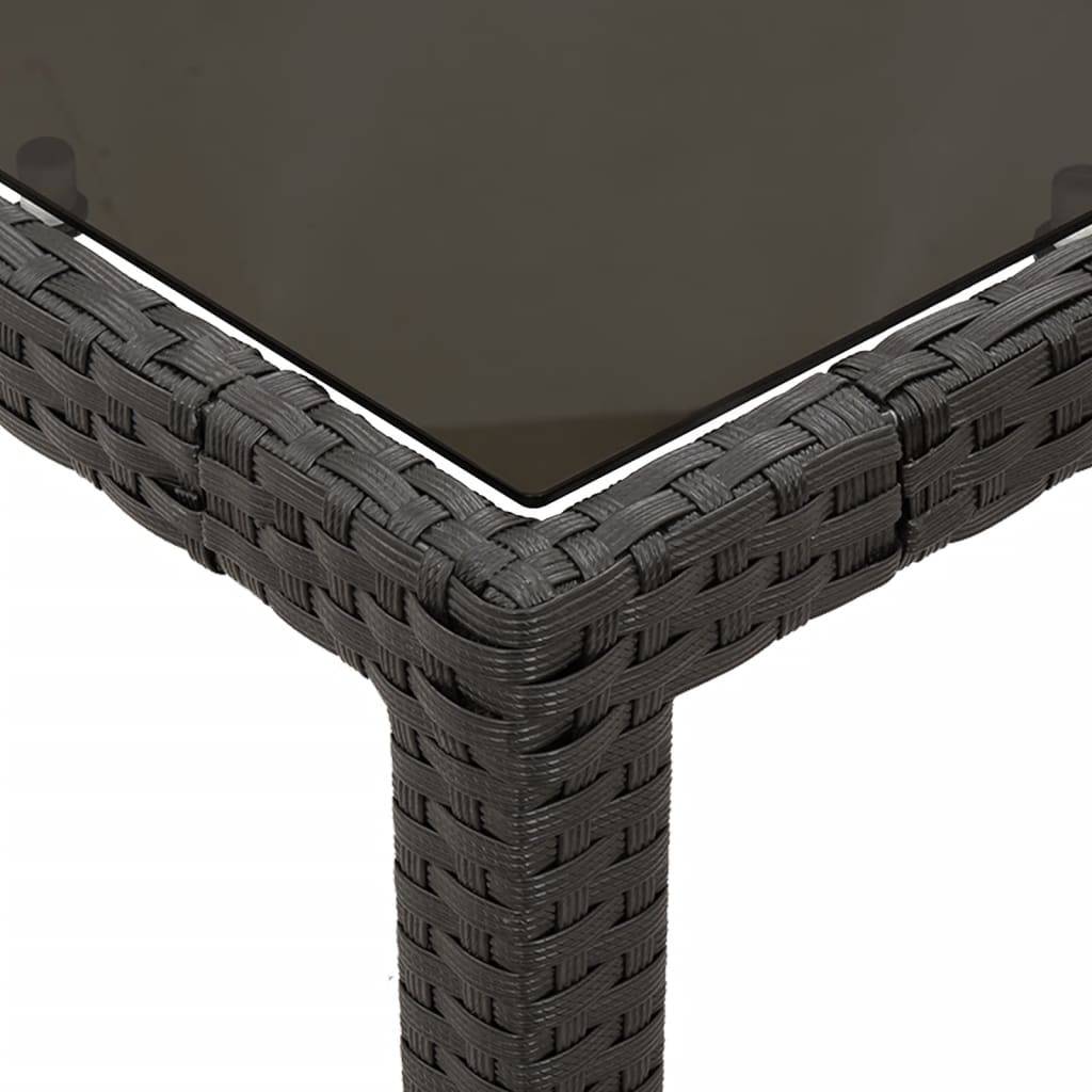 ComfortXL - Salon de Jardin Noir 4 Personnes en Résine Tressée avec Grande Table Repas 150x90cm – ComfortXL Outdoor Living - Image 6