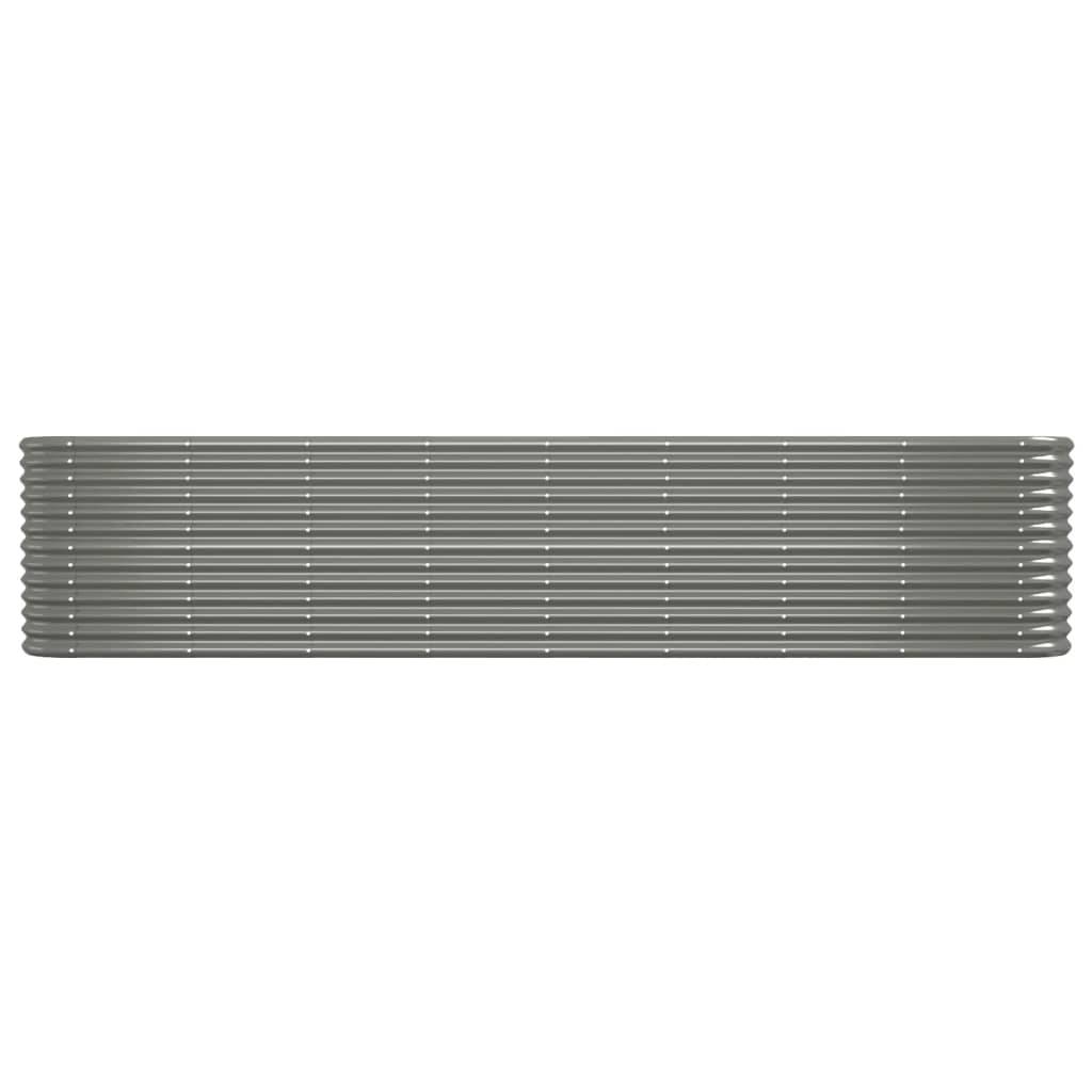 Vidaxl - Lit surélevé de jardin Acier galvanisé 332x40x68 cm gris vidaXL 318909 - Image 6