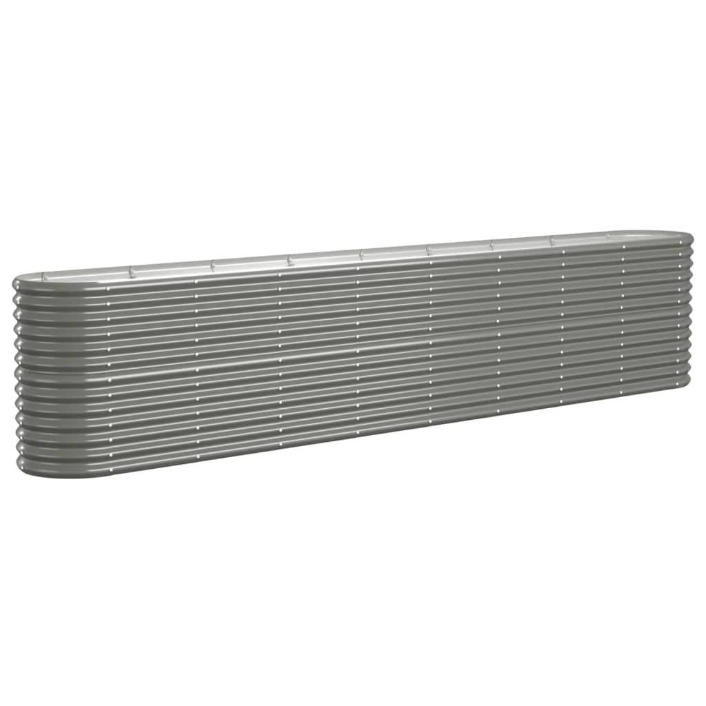 Vidaxl - Lit surélevé de jardin Acier galvanisé 332x40x68 cm gris vidaXL 318909 - Image 2