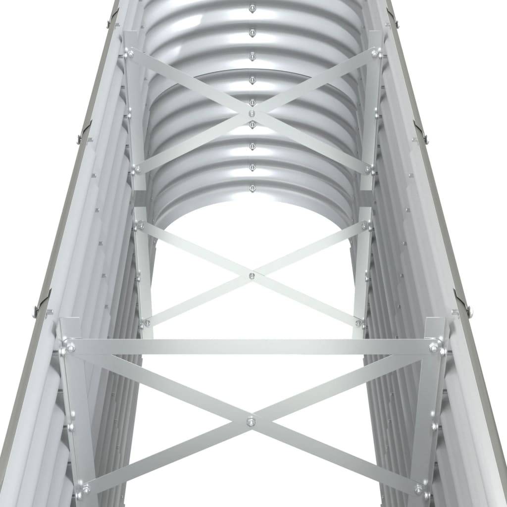Vidaxl - Lit surélevé de jardin Acier galvanisé 332x40x68 cm gris vidaXL 318909 - Image 4
