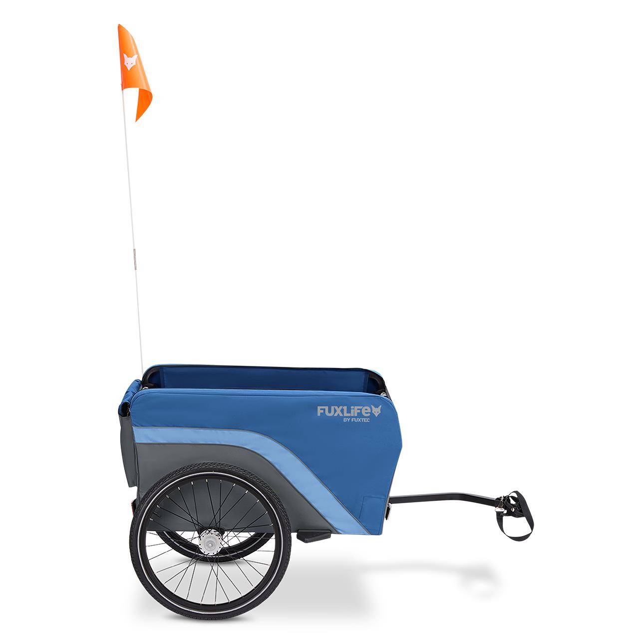 Remorque pour vélo  FUXLIFE by FUXTEC FX-LA120 Bleu Remorque de transport 2en1 pliable 120 L | 47,8 kg de charge. - Image 5