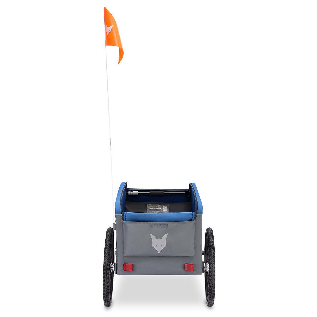 Remorque pour vélo  FUXLIFE by FUXTEC FX-LA120 Bleu Remorque de transport 2en1 pliable 120 L | 47,8 kg de charge. - Image 6