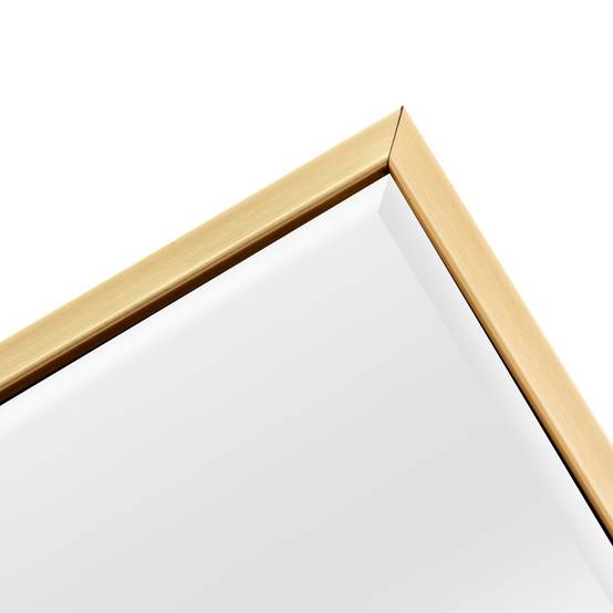Miroir mural rectangulaire 102 x 52 cm doré - Image 5