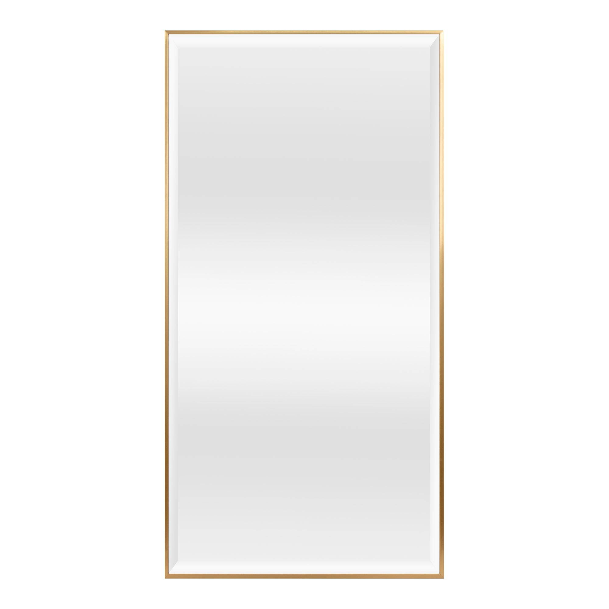 Miroir mural rectangulaire 102 x 52 cm doré - Image 2
