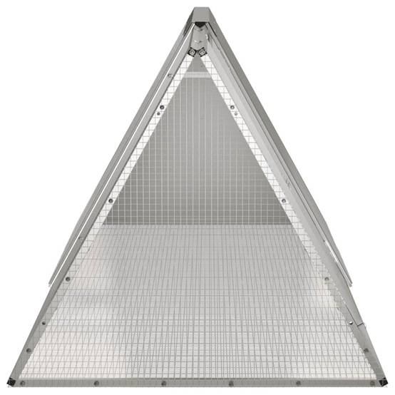Cage à lapin extérieure parc en acier galvanisé 201x80x71cm Gris – ComfortXL Outdoor Living - Image 4