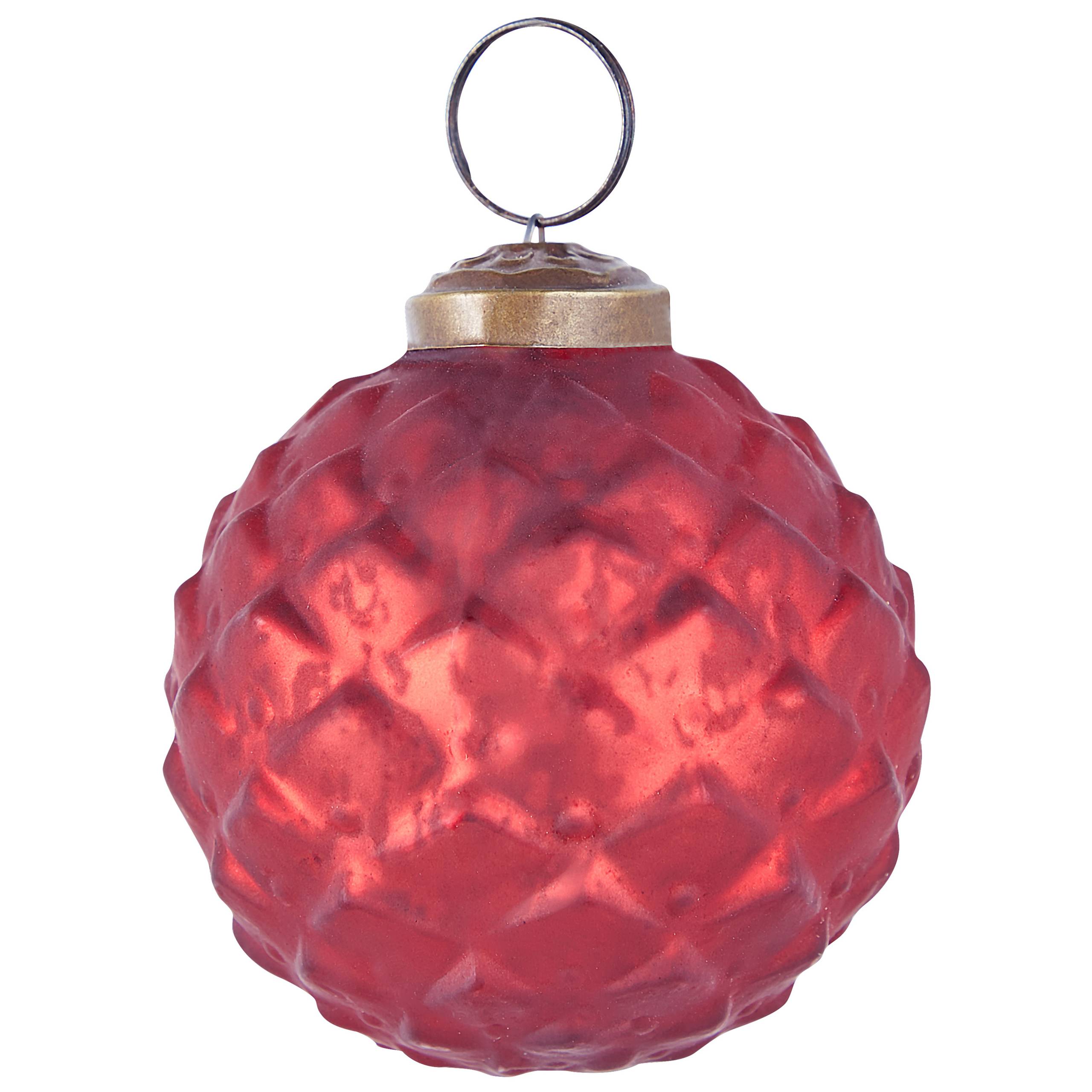 Beliani - Boules de Noël Verre Rouge ARGENTIN - 10x10x14- Beliani - Image 7