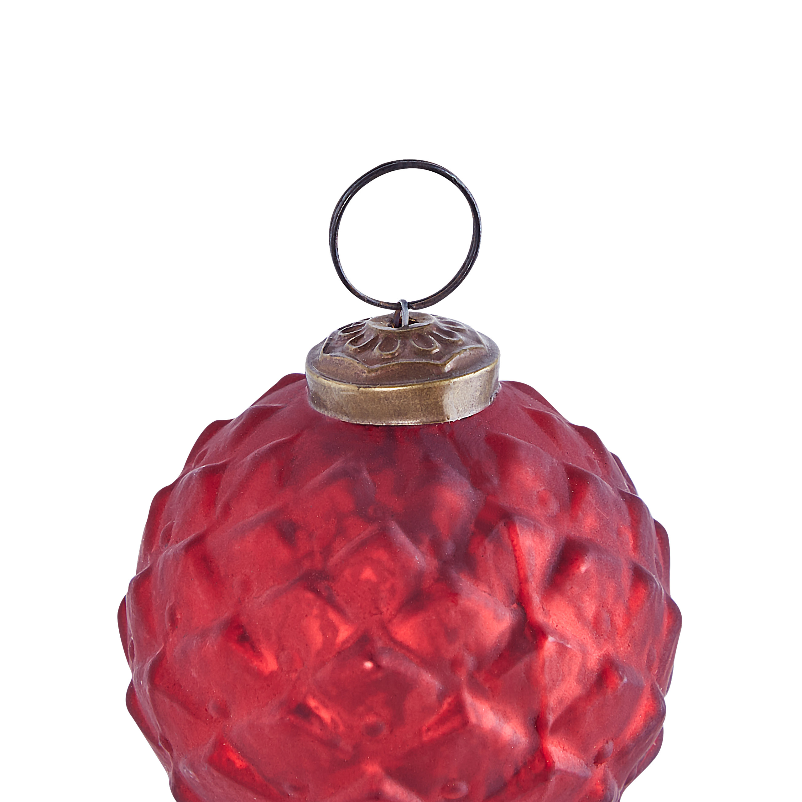 Beliani - Boules de Noël Verre Rouge ARGENTIN - 10x10x14- Beliani - Image 10