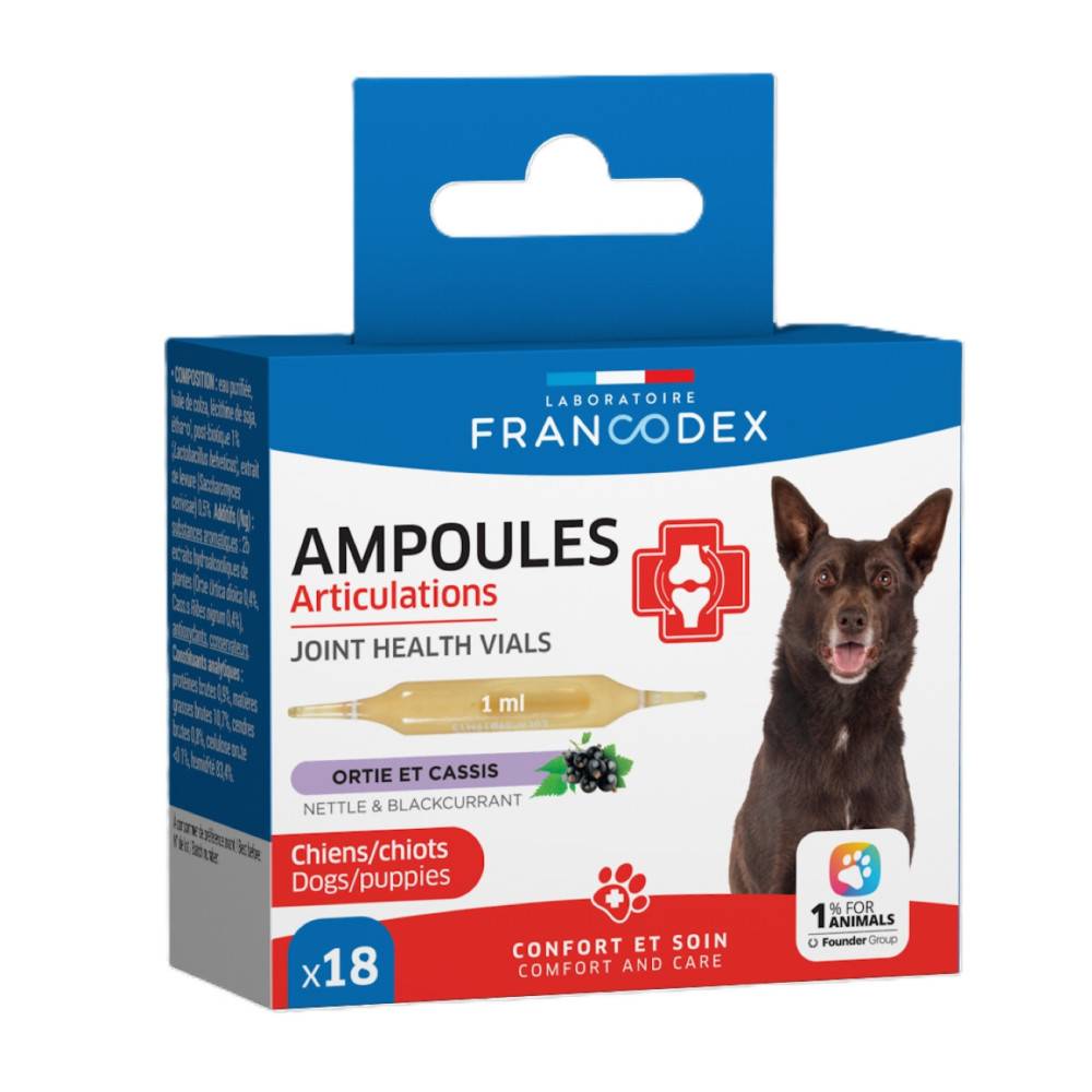 Francodex - Ampoules Articulations 18 x 1 ml Pour  Chiots et Chiens - Image 1