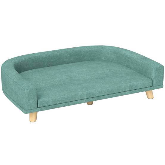 Canapé pour chien, polyester, vert, 98 x 67 x 25 cm - PANGIVO - Image 1