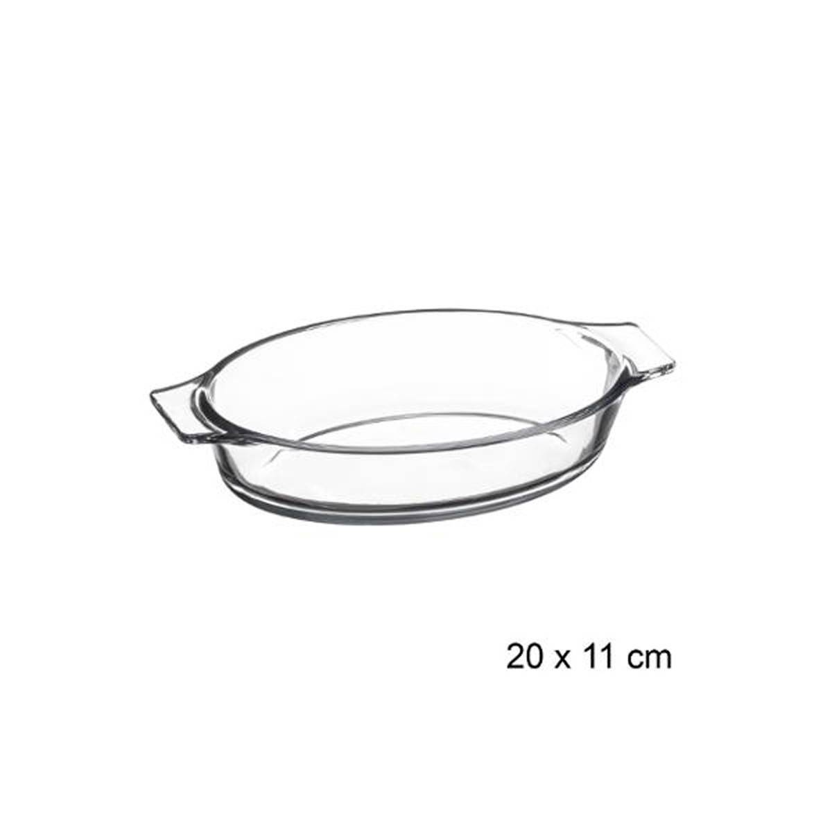 Lot de 6 Mini Plats en Verre "Ovale" 20cm Transparent - Image 2