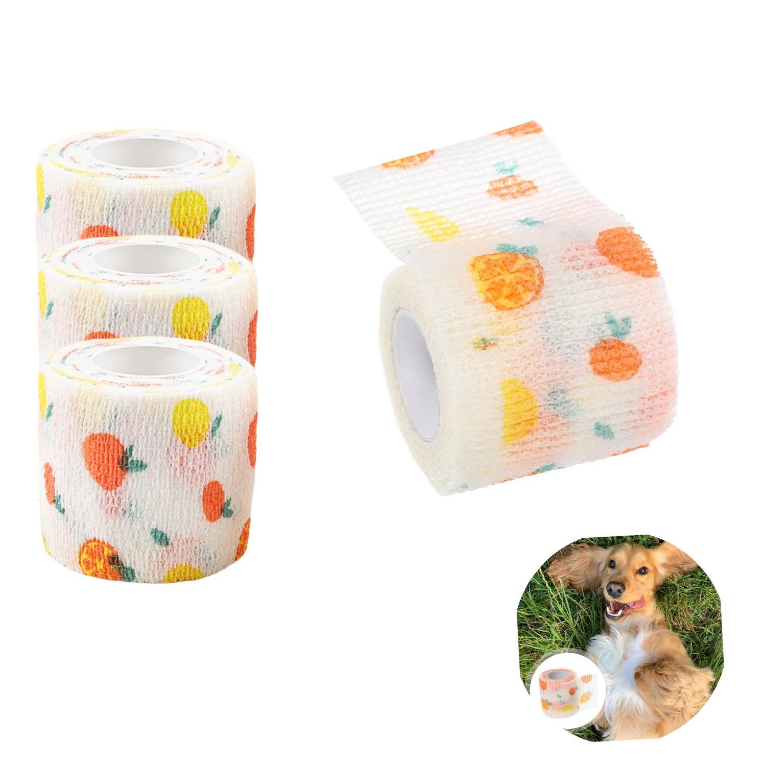 DtopbuyAge - Bandage Auto-Adhésif pour Chats et Chiens - Confort Optimal 4pcs DtopbuyAge - Image 1