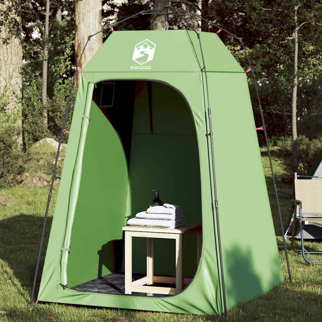 Cabine de Douche de Camping Polyester Montage Rapide Imperméable pour Jardin et Plein Air Vert – ComfortXL Outdoor Living - Image 1