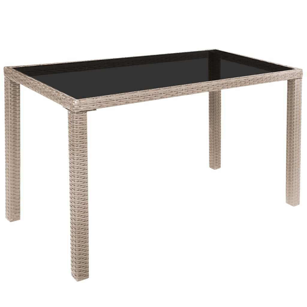 Vidaxl - Ensemble à manger d'extérieur avec coussins 5 pcs-Salons de jardin Rotin Beige - Image 5