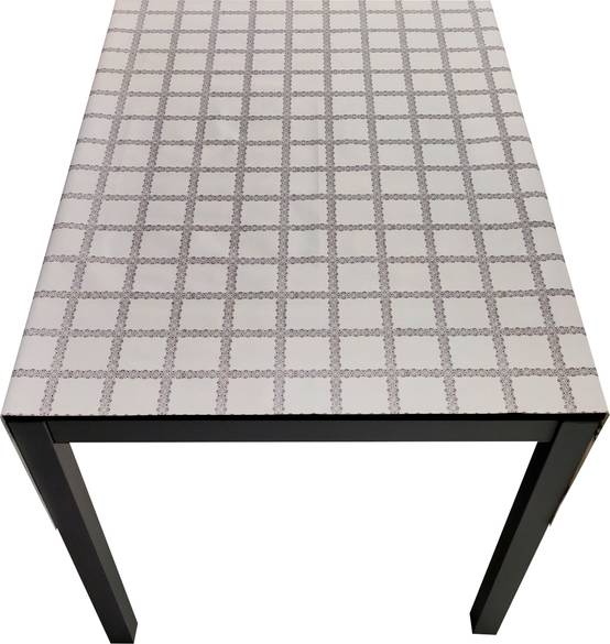 Nappe Composition PVC Base Polyester Anti-taches Fleurs Carré Taille 140X220 CM - Image 2