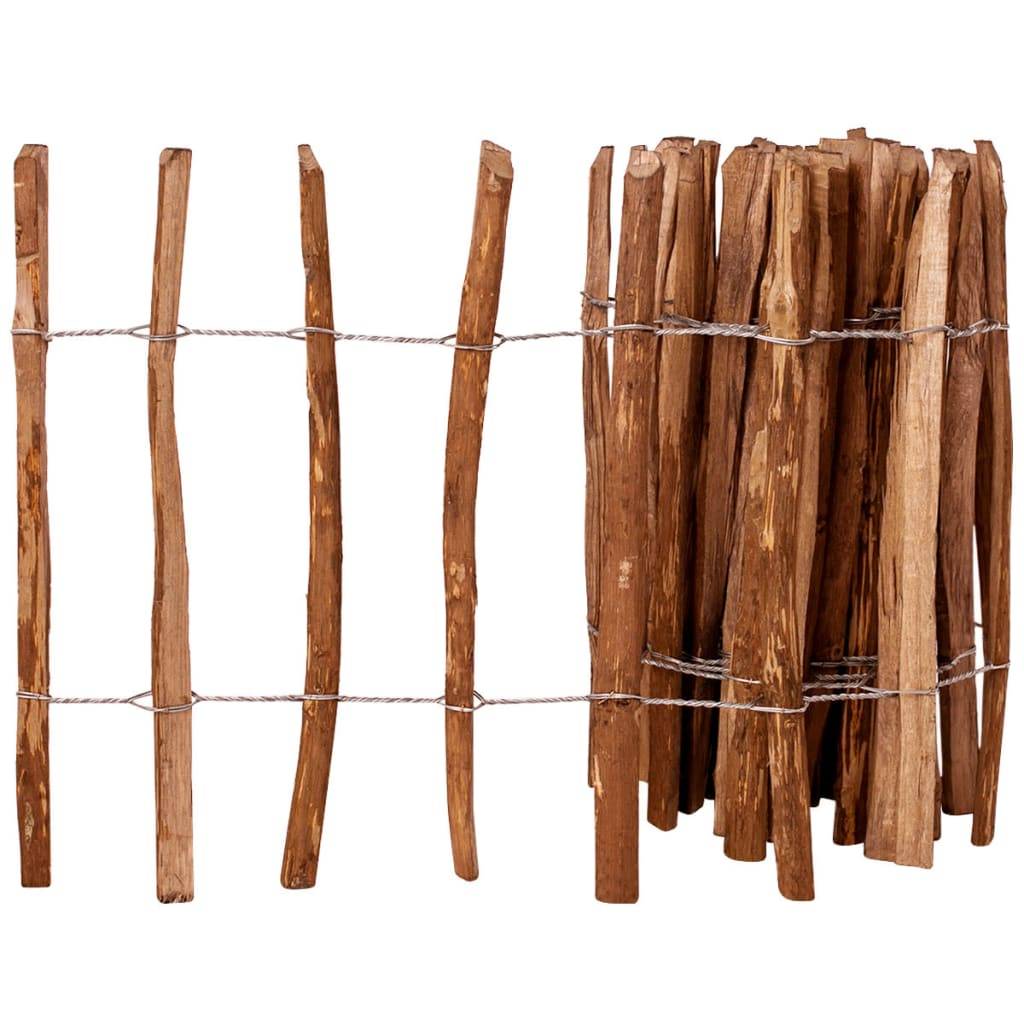 Clôture à piquets Bois de noisetier Imprégné Marron 60 x 500 cm - PANGIVO - Image 1
