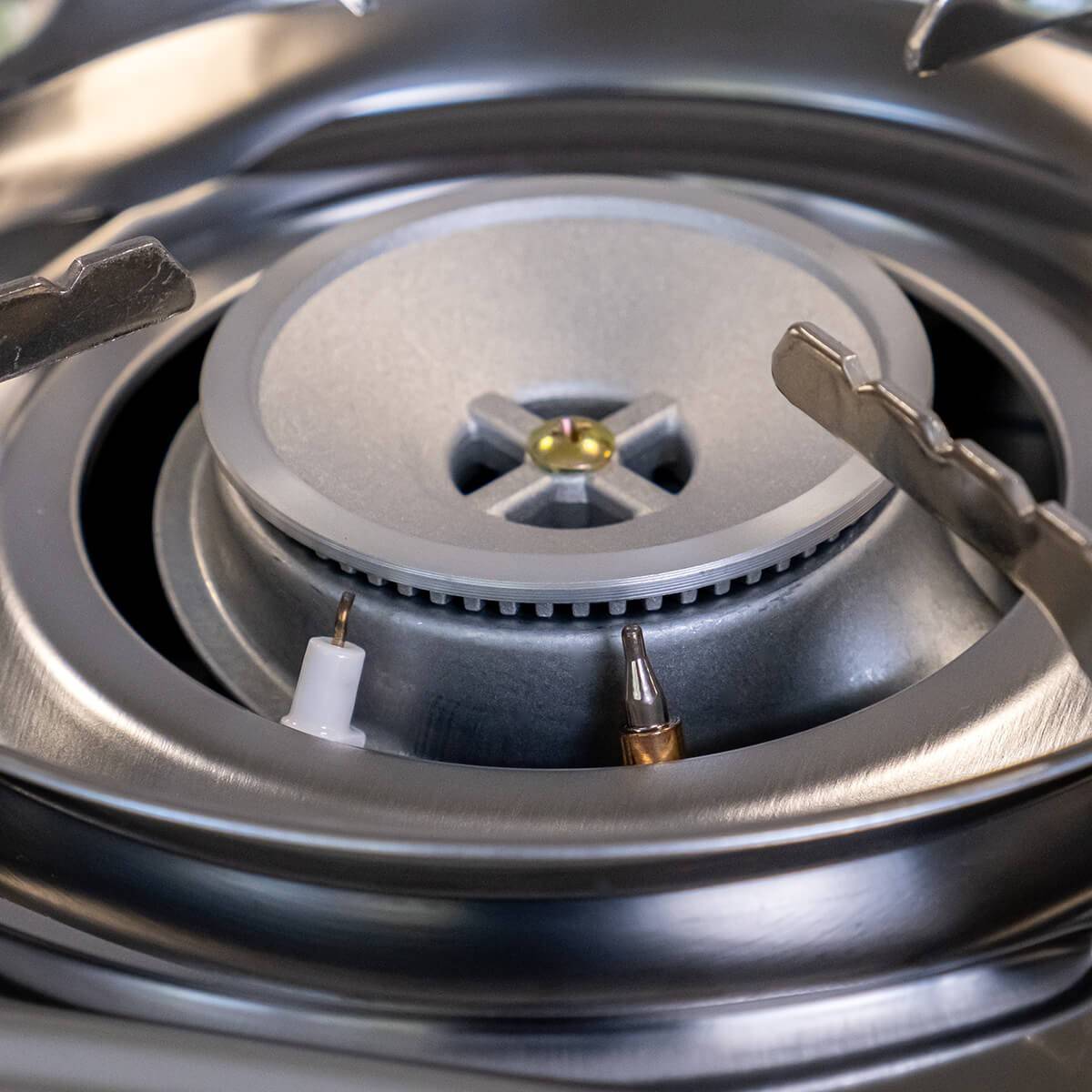 Réchaud à gaz 2 feux 4400W Thermocouple intégré + 4 cartouches de gaz 250gr ALPEN Camping - Image 6