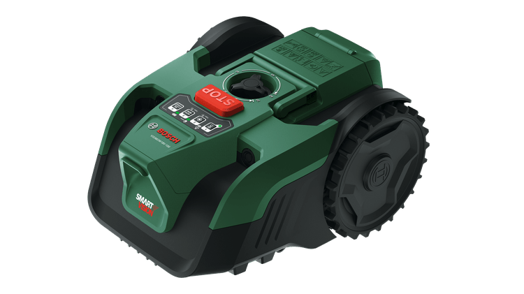 Tondeuse robot VISIMOW18V-100 - BOSCH - avec 1 batterie 4,0 Ah - chargeur - 06008E1000