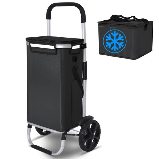 Chariot de Courses Pliable, Chariot de Courses Météo Grande Capacité de Charge Pratique avec Roues Pivotantes pour Supermarché Chariot de Courses Pliable, Chariot de Courses Météo Grande Capacité de Charge Pratique avec Roues Pivotantes pour Supermarché