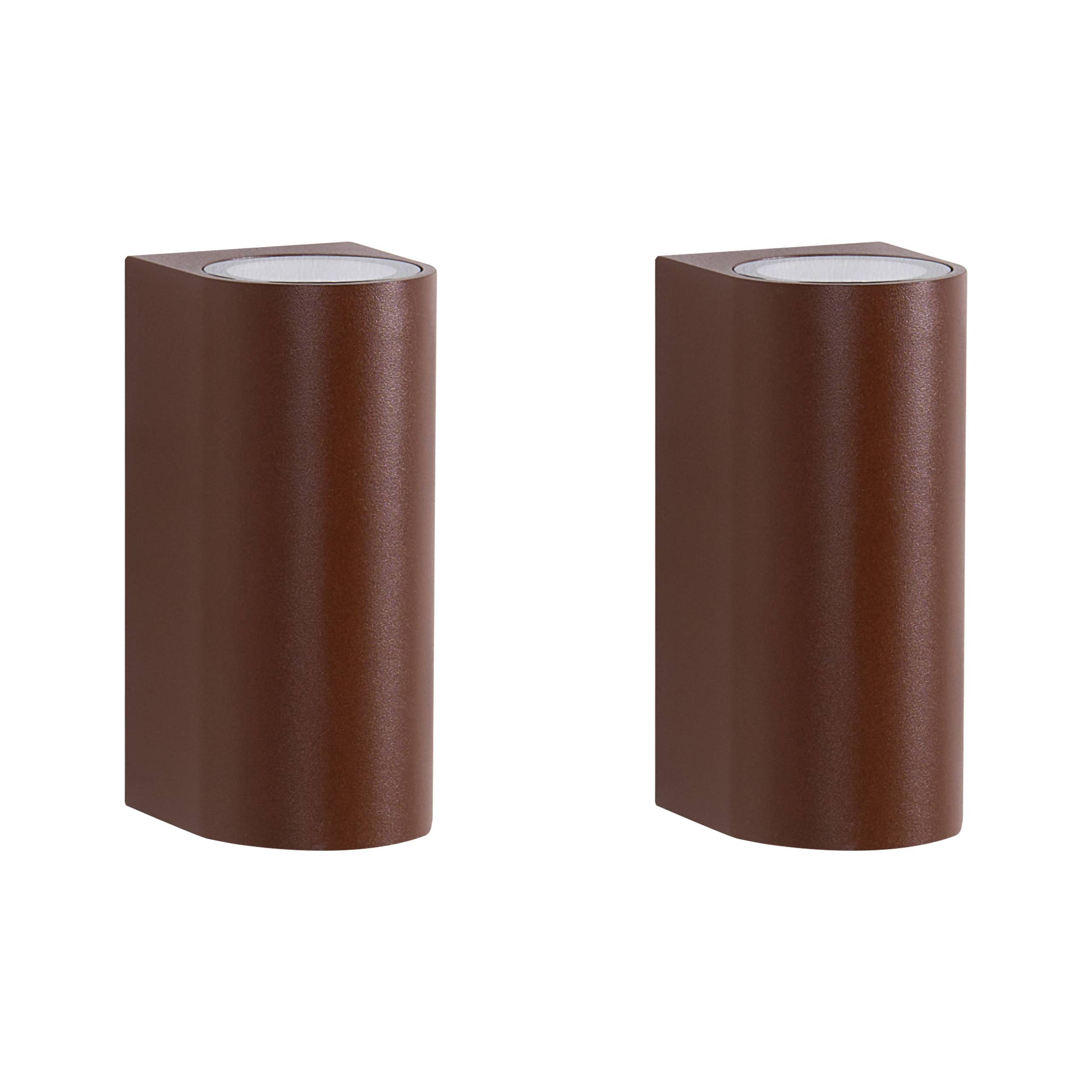 Beliani - Lampe murale pour l'extérieur Aluminium Marron LAZARO - Beliani - Image 2