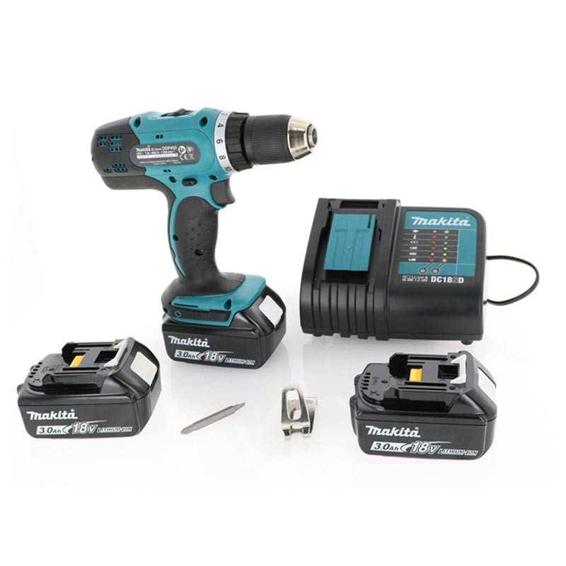 Makita - Perceuse visseuse MAKITA 18V 3.0Ah + 3 Batteries, chargeur, en coffret - DDF453SFE3 - Image 3