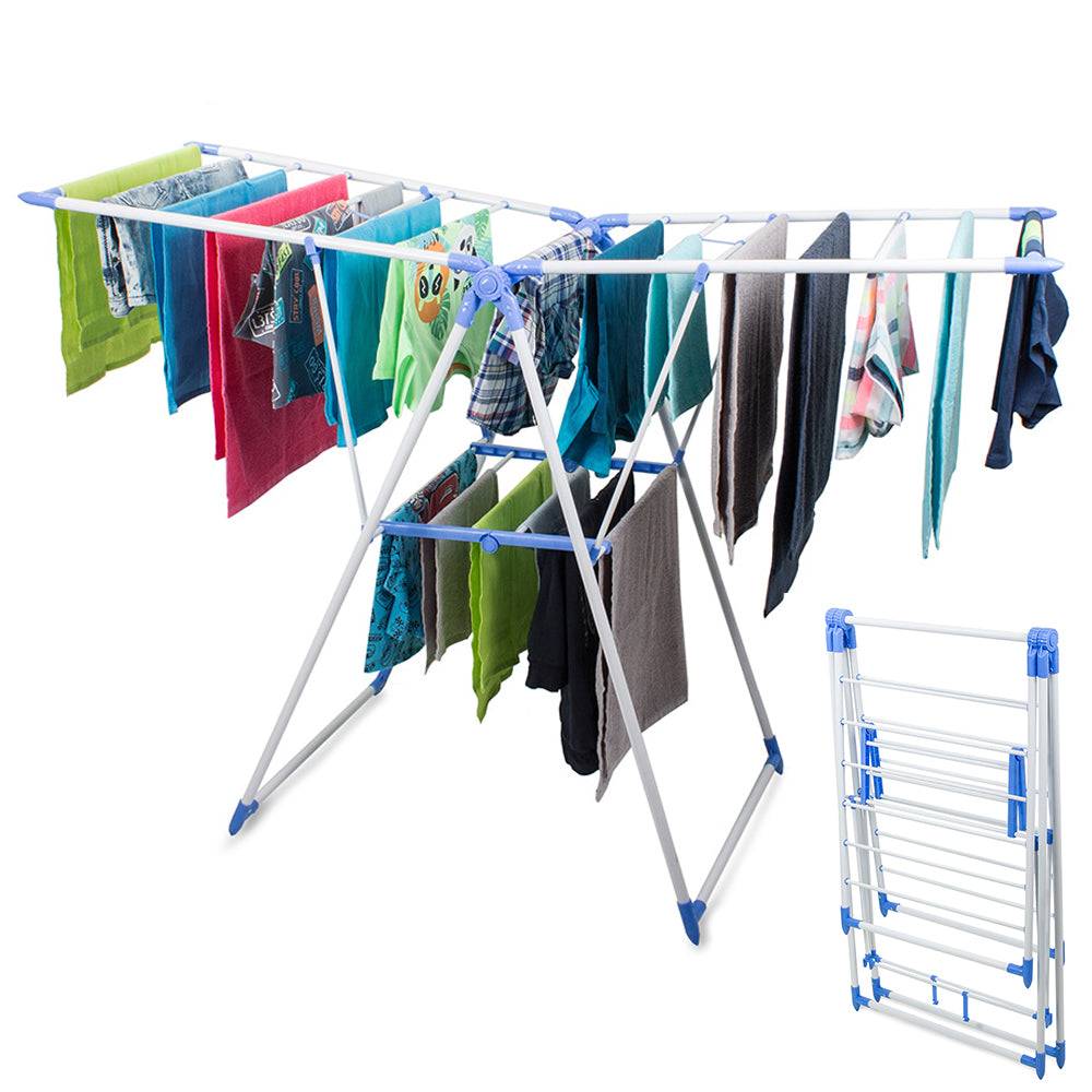 Importdistrib - Etendoir sechoir a linge pliable 2 niveaux IMPORTDISTRIB - Image 1