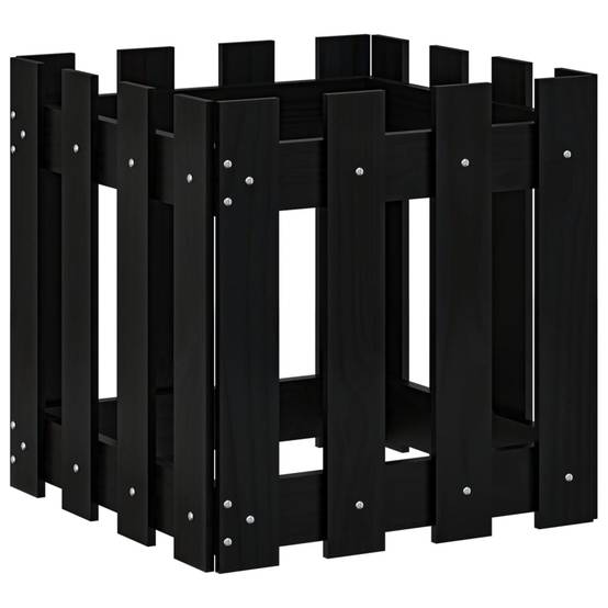 Prolenta Premium - Jardinière bois noir 40 x 40 x 40 cm - Prolenta premium p321.6 - Image 1