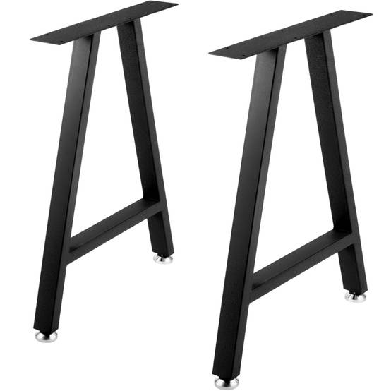 Vevor - Pieds de table métal 71.1x45cm (2pcs), forme A, charge 363kg, pour intérieur/extérieur. VEVOR - Image 1