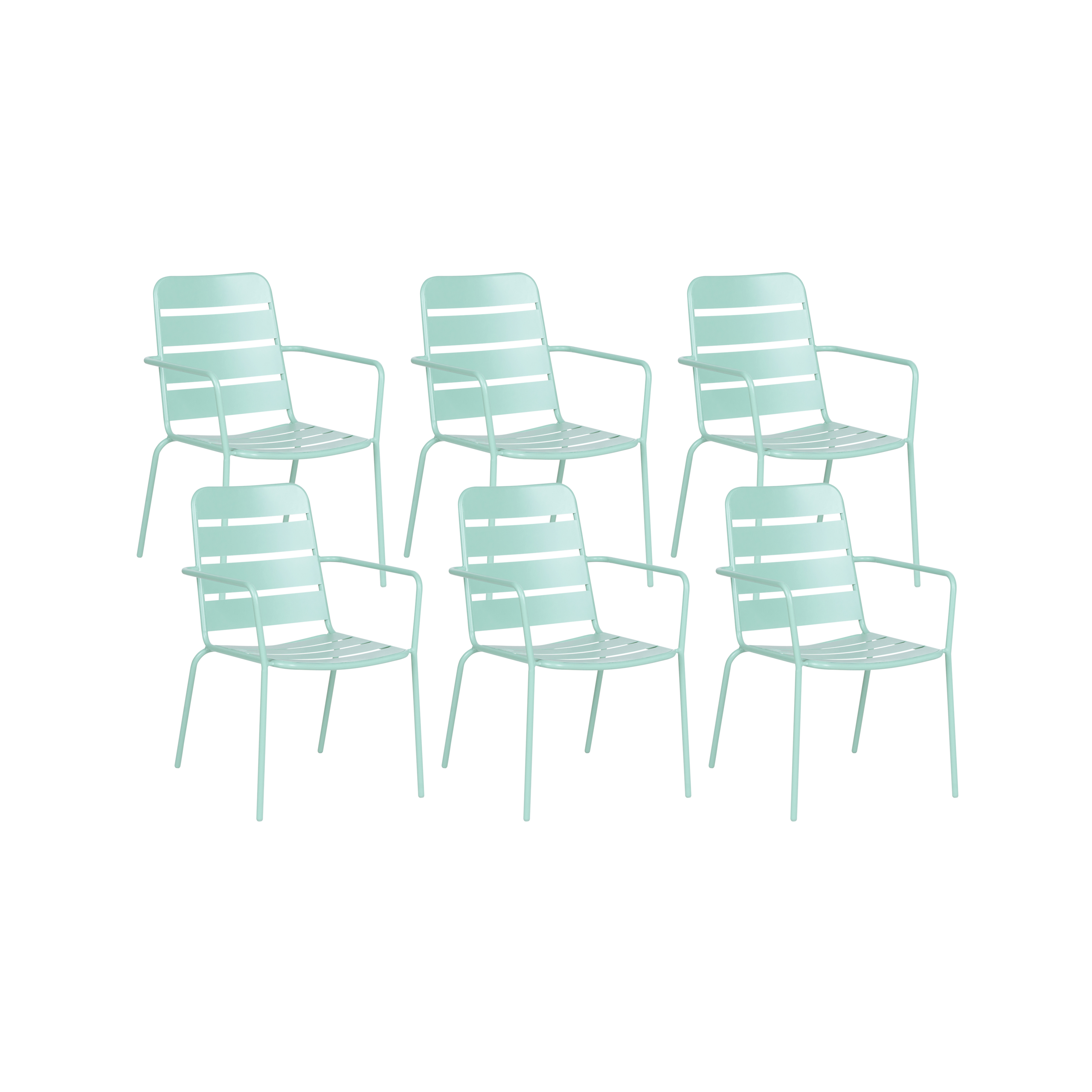 Beliani - Chaise de jardin Métal Vert menthe TERENZO - Beliani - Image 1