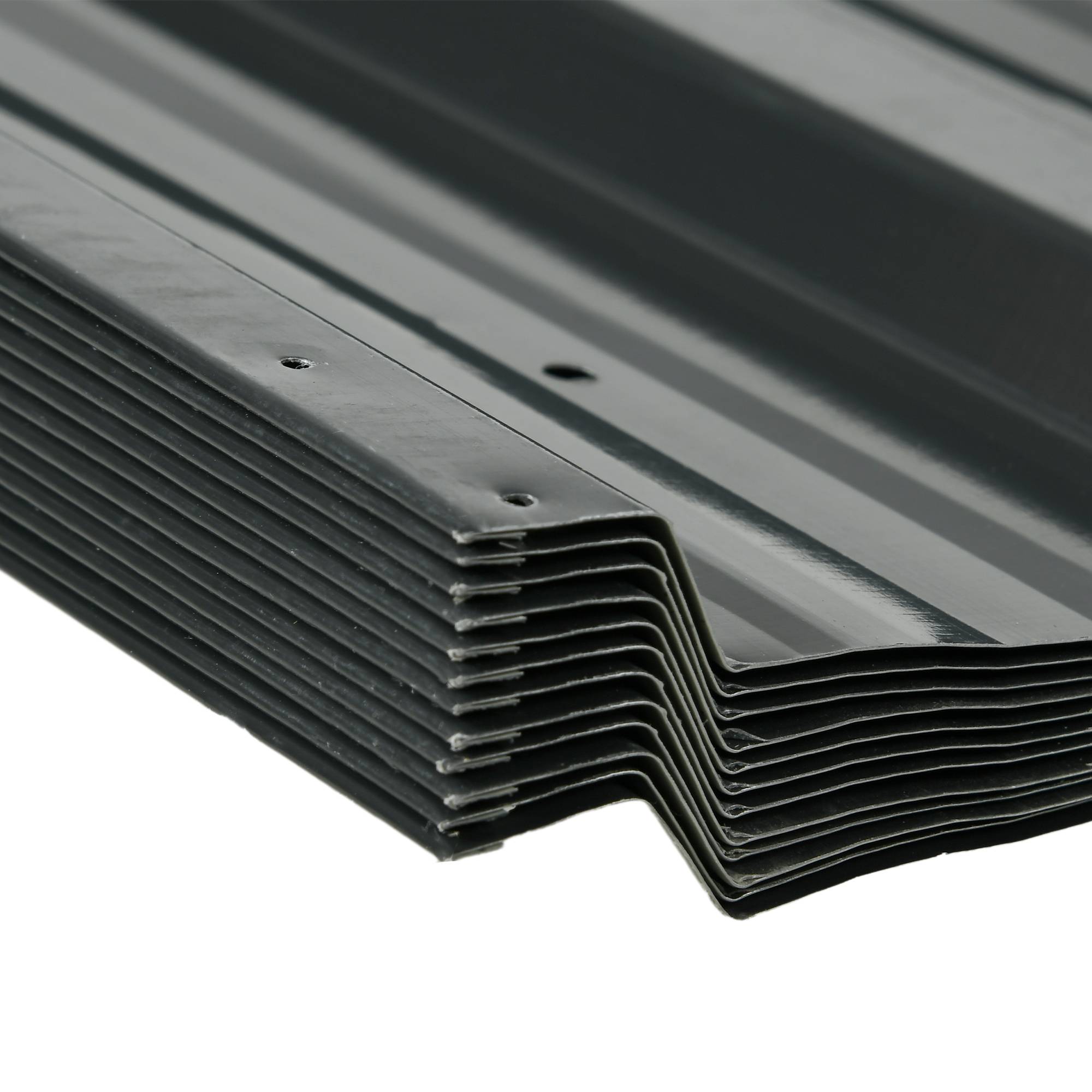 Outsunny - Lot 12 panneaux 129x45 cm Résistant aux Intempéries acier galvanisé gris anthracite - Outsunny - Image 9
