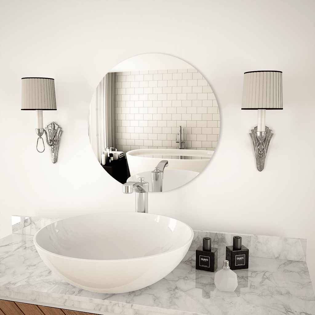 Miroir mural 50 cm Rond Verre Maison Chic - Image 2