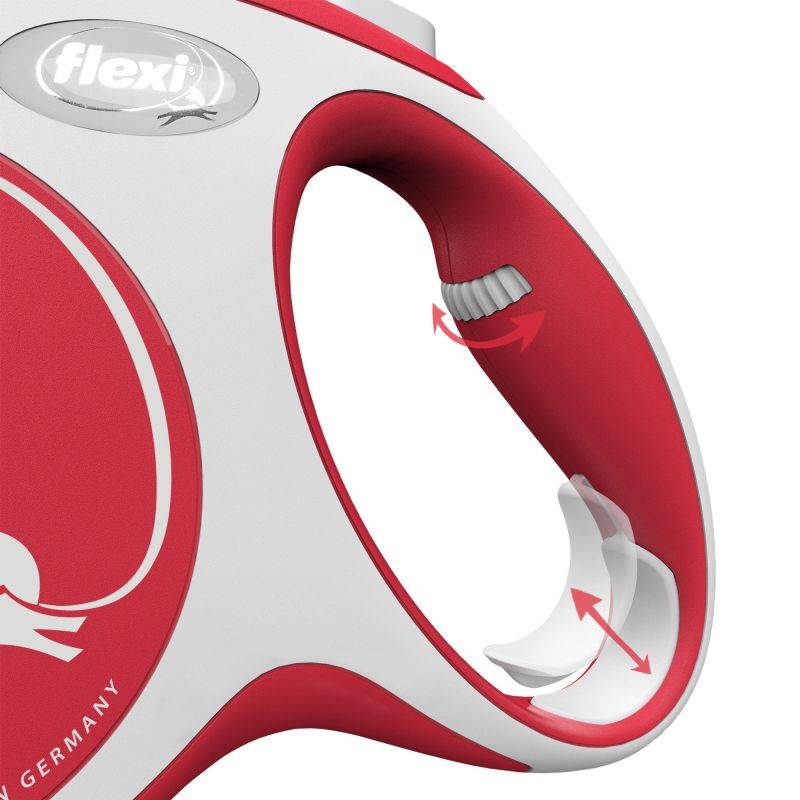 Flexi - Laisse New Comfort XS Tape 3 m red  CF00T3-251-R-20 Flexi - Image 3